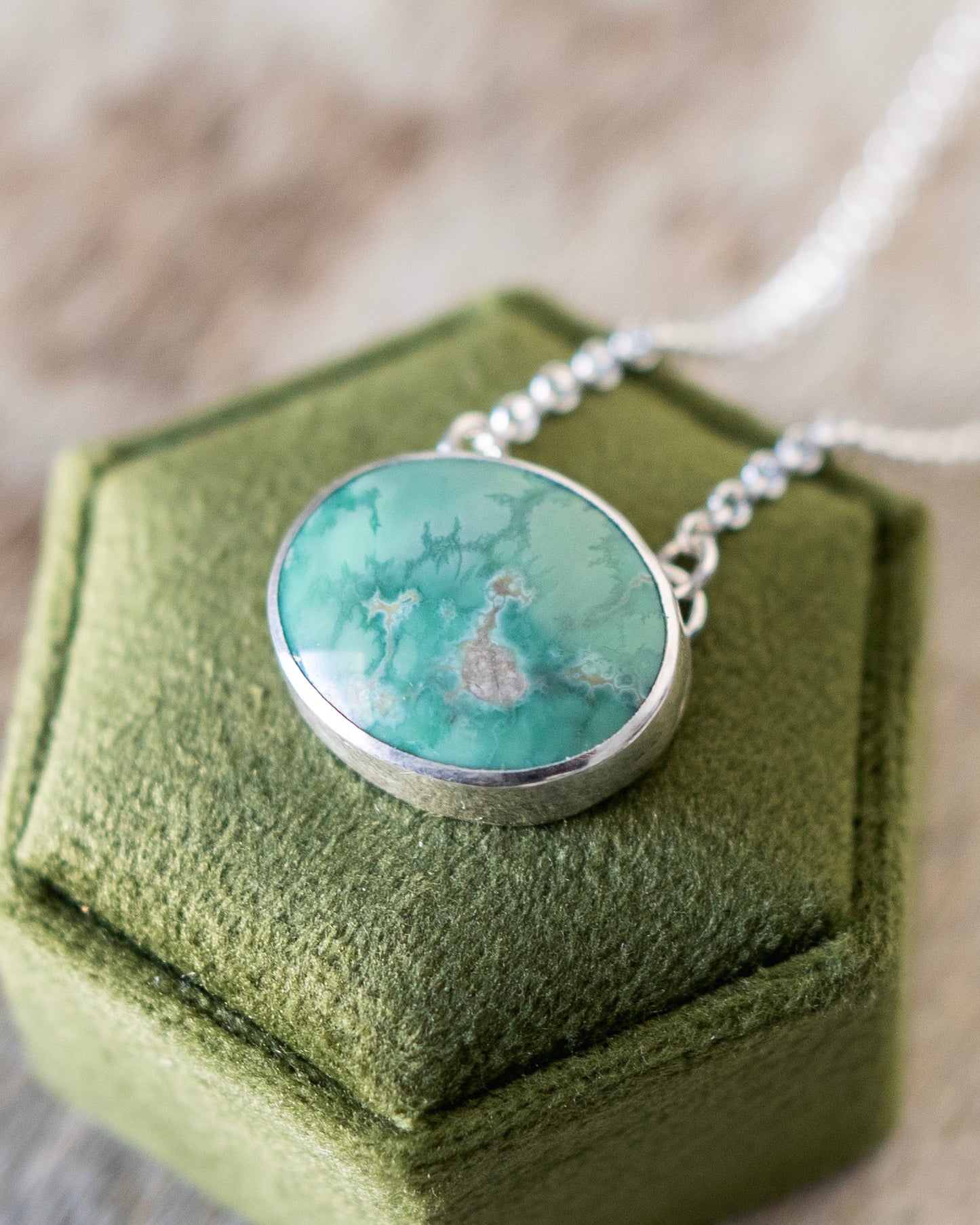 Natural Siren Storm Variscite Necklace