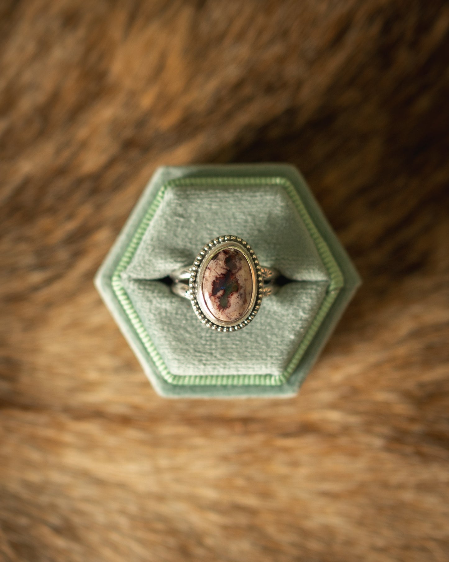 Natural Mexican Fire Opal Ring