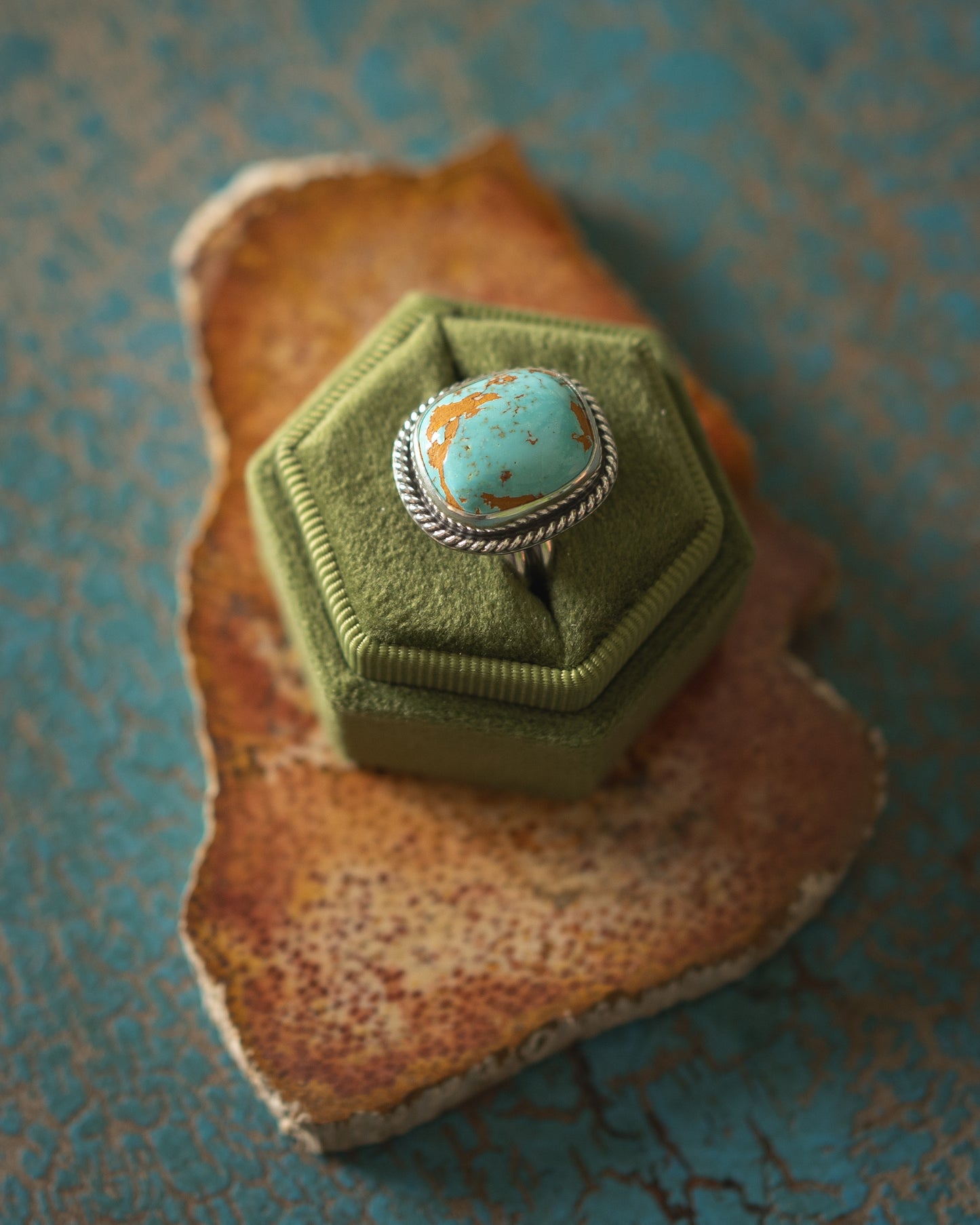 Natural Easterblue Turquoise Ring