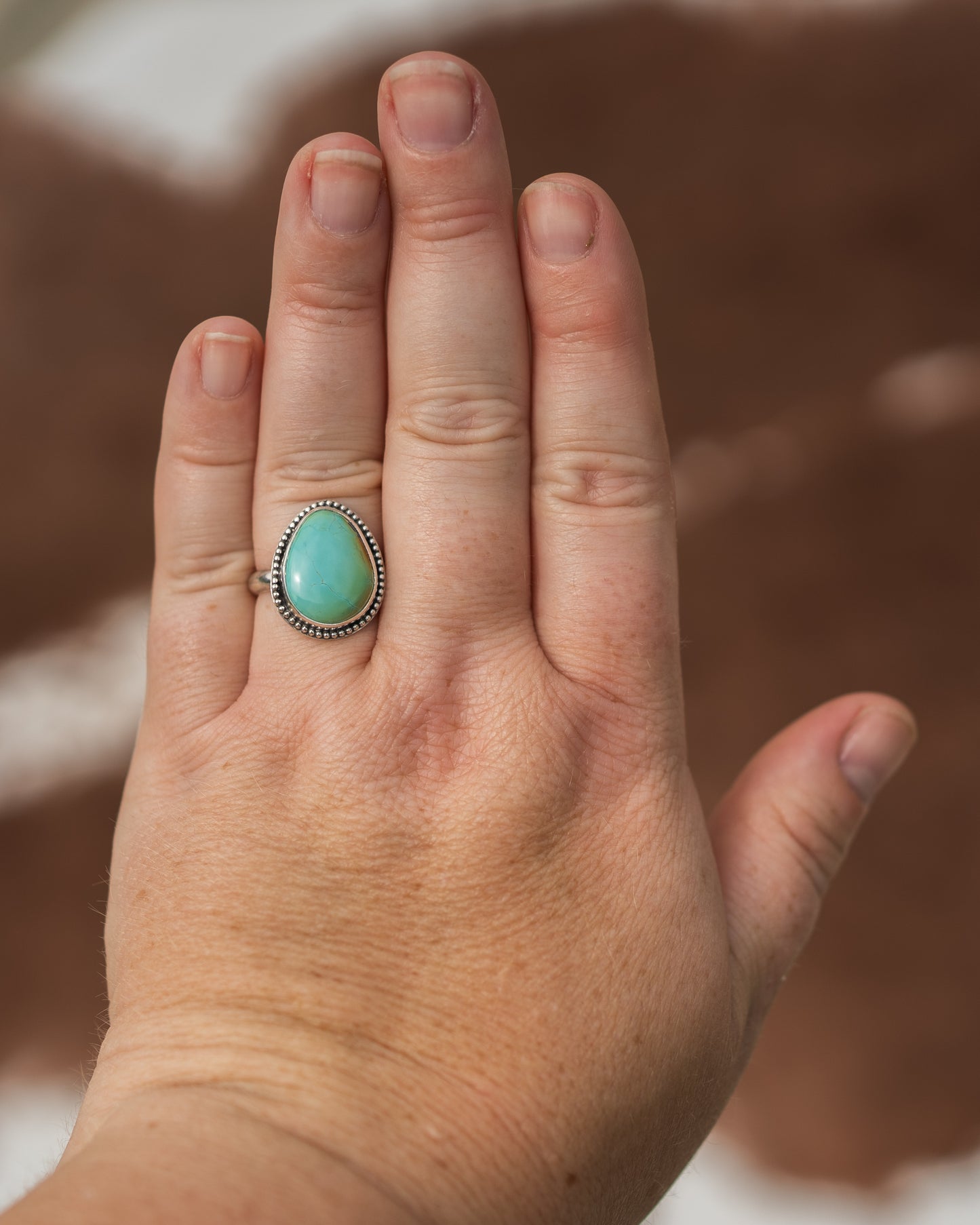 Natural Blackjack Turquoise Ring