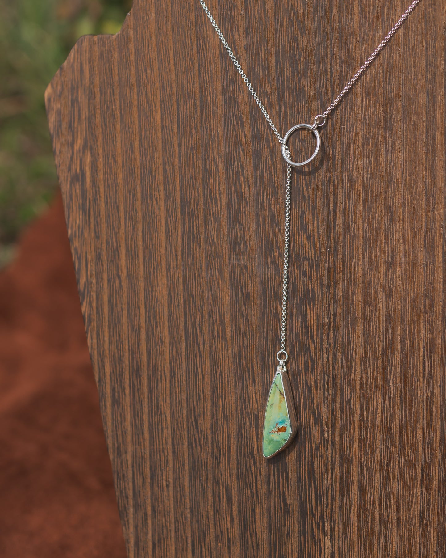 Natural Royston Turquoise Lariat